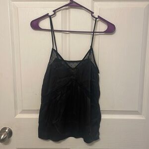 Black Semi Sheer Dot Cami